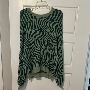 Green Patterned Sweater